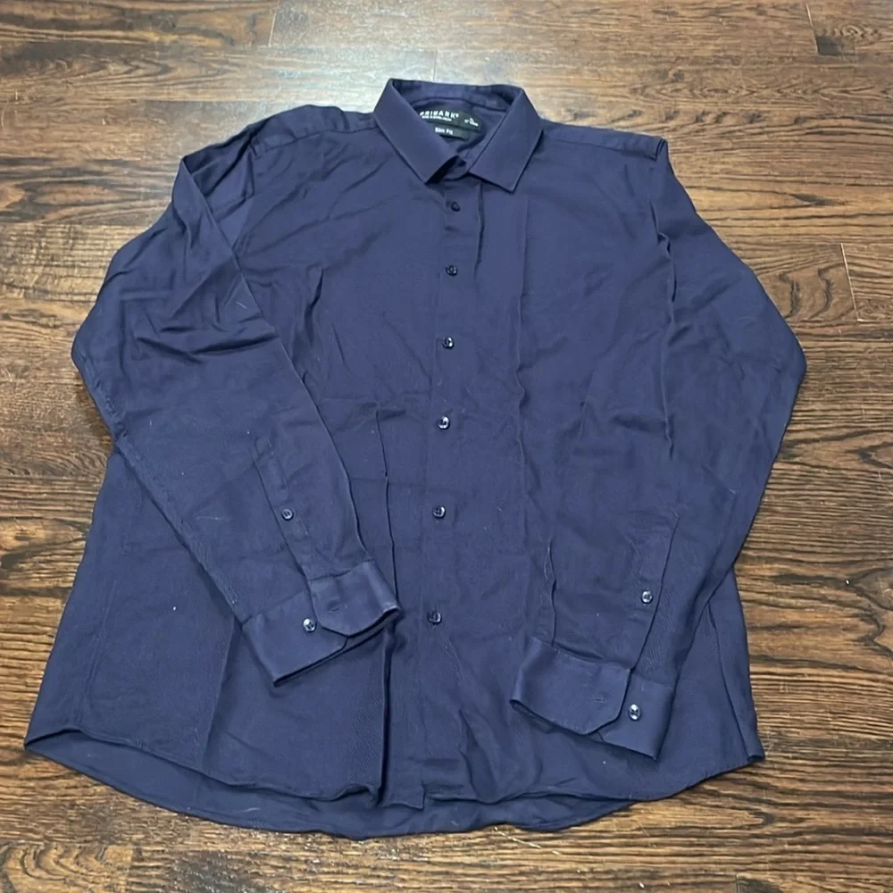 Men's Primark slim fit button-down size XL 17 inches - Picture 2 of 5